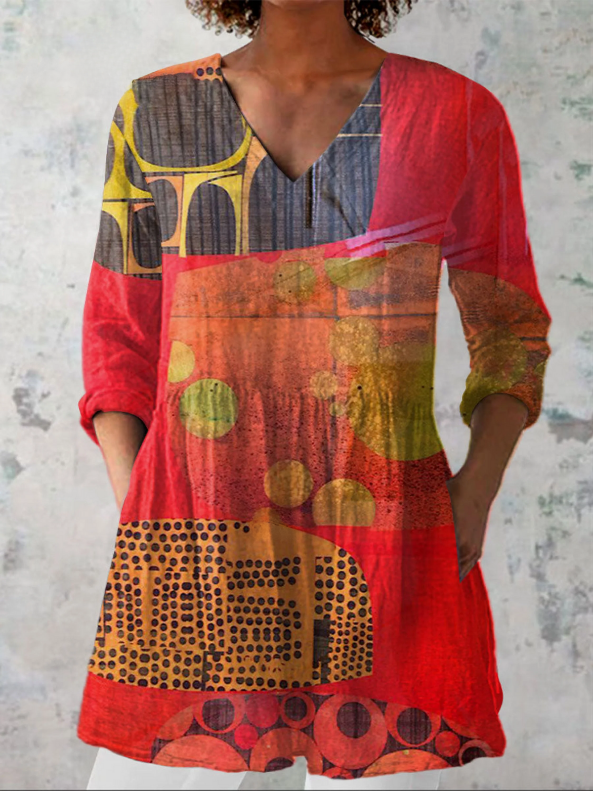 Carmela | Blusa larga de cuello en V