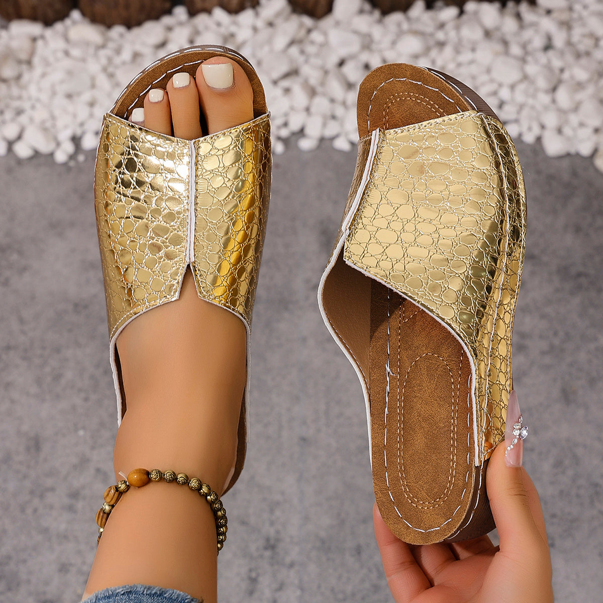 Marina | Sandalias ortopédicas de cuña