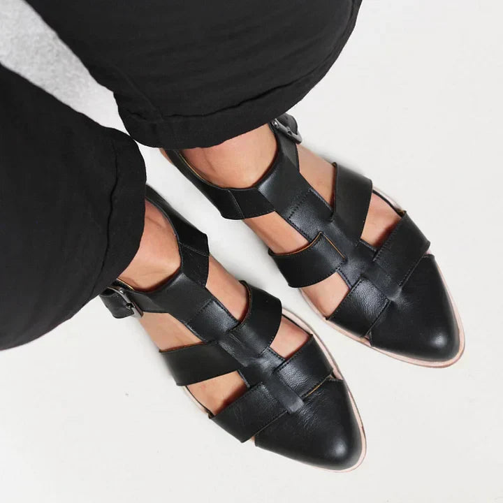 SANDALIAS TRENZADAS DE PUNTA