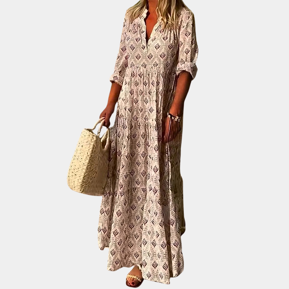 Berta - Vestido Longo de Primavera