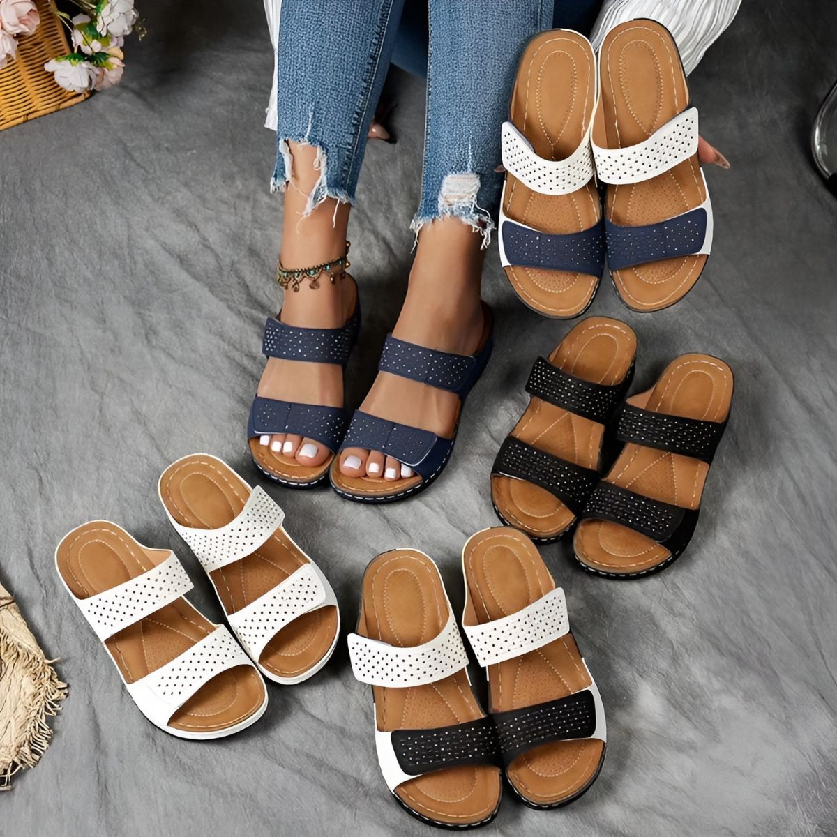 Lia - Sandalias ortopédicas elegantes