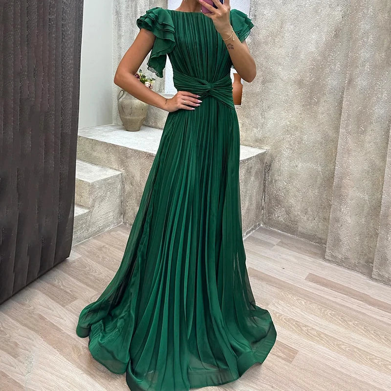 Rosa™ | Vestido de noche plisado