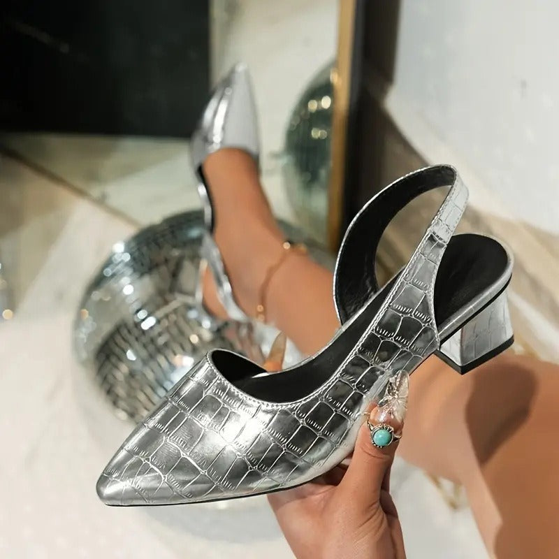 Olga | Zapatos elegantes con tacón cuadrado
