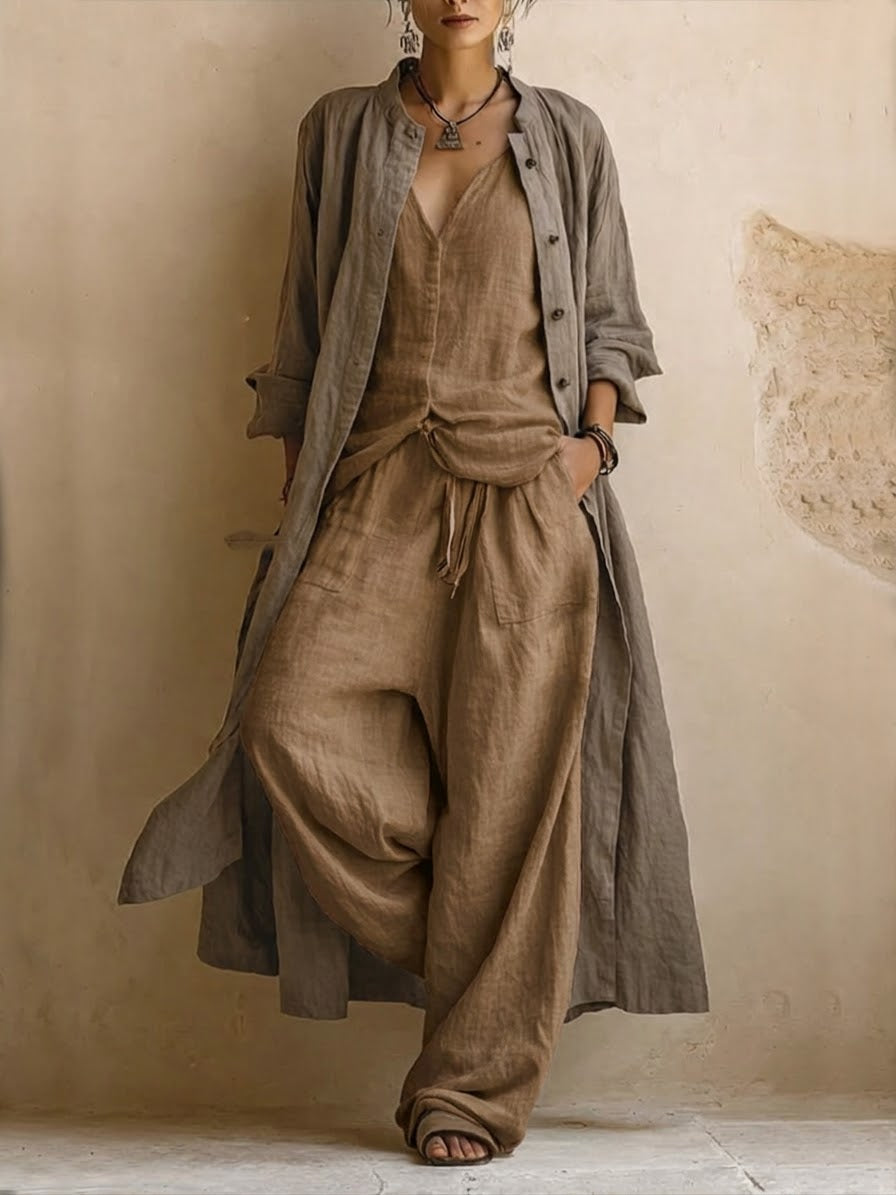 Valentina | Conjunto suave con sobrecamisa