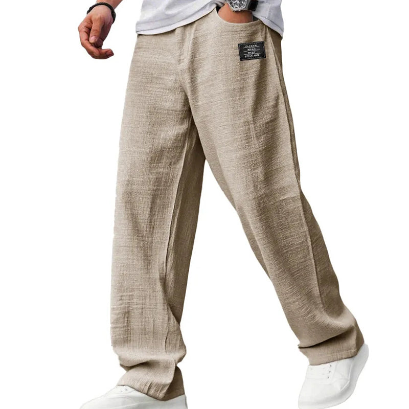 🌞Despertar primaveral: ¡50 % de descuento!☁️Imprescindible para el verano: pantalones de algodón y lino transpirables para hombre: máxima comodidad y estilo