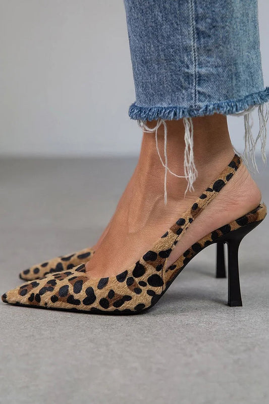 Ana™ | Tacones D’Orsay Leopardo