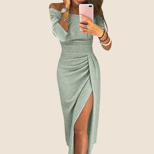 Estrella™ | Vestido maxi con cuello halter