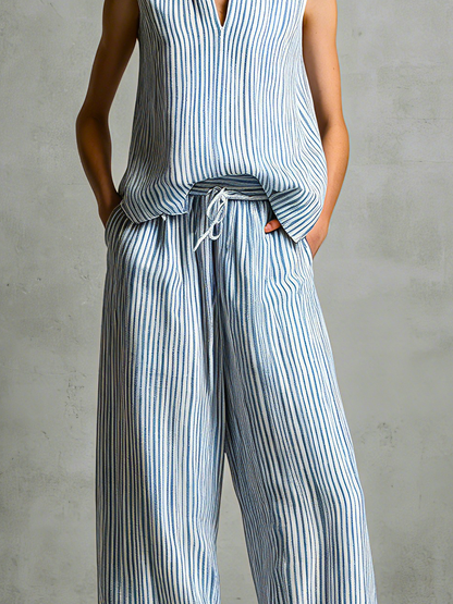 Livia | Conjunto palazzo de rayas