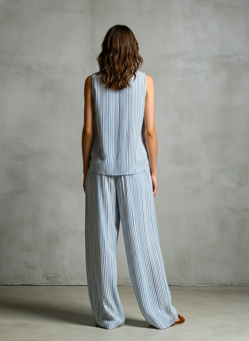Livia | Conjunto palazzo de rayas