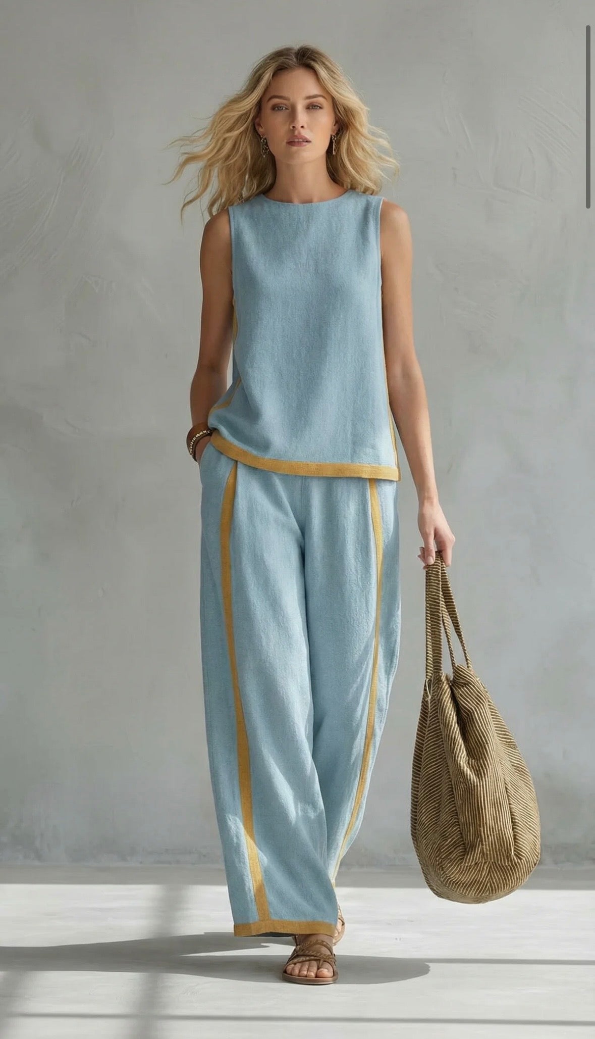Shania™ Conjunto casual elegante de dos piezas
