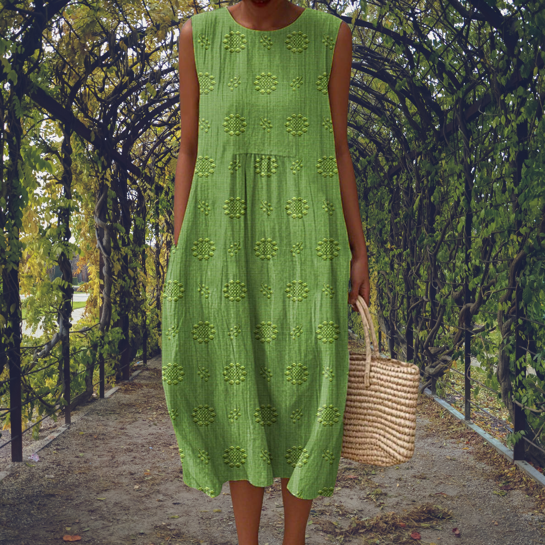 Anastasia | Vestido elegante sin mangas con bolsillos