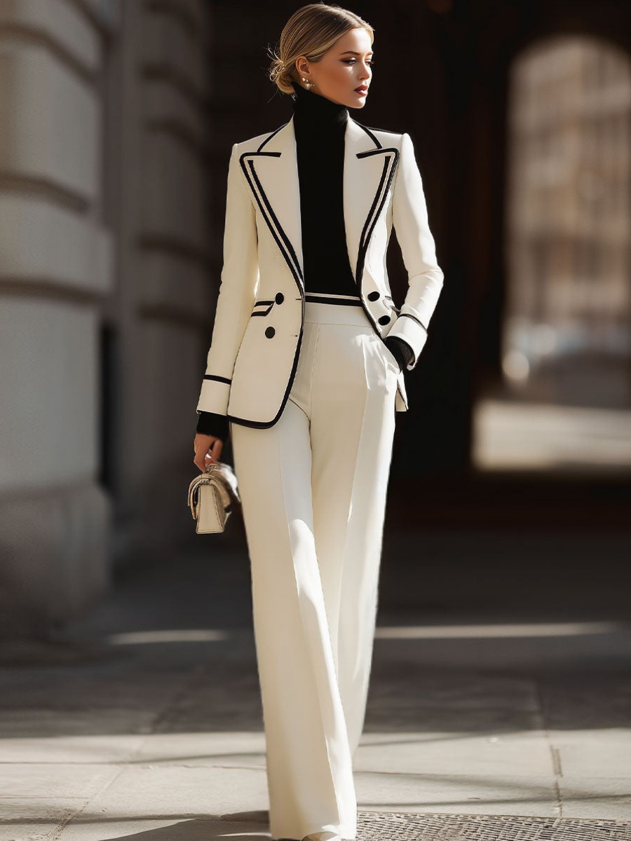 Hildegarda – conjunto con blazer cruzado