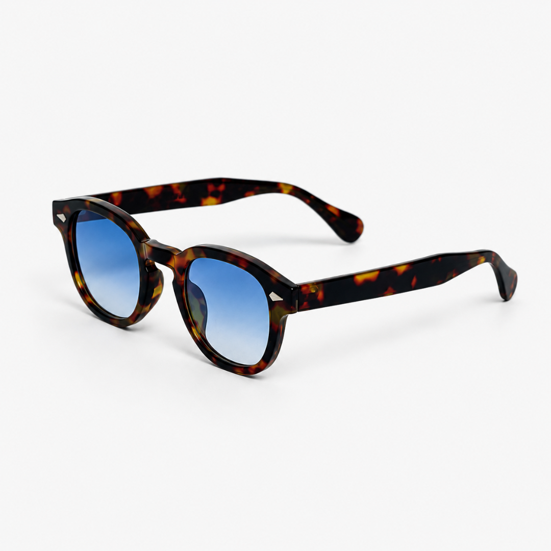 Clásica Leopardo Azul Degradado