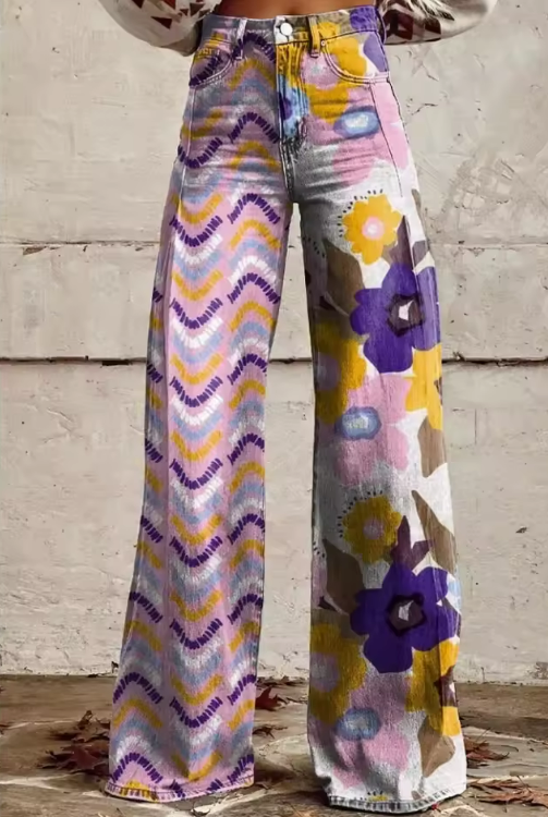 Isadora – Pantalones boho de flores