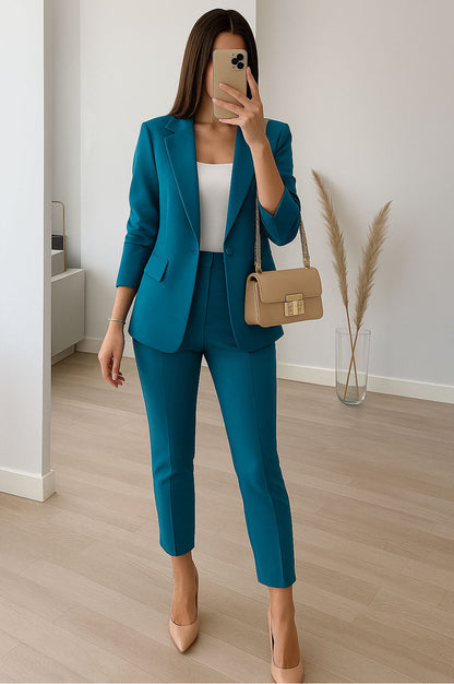 Traje completo mujer pantalón y blazer casual elegante