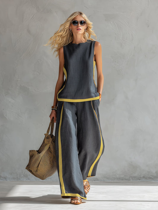 Shania™ Conjunto casual elegante de dos piezas