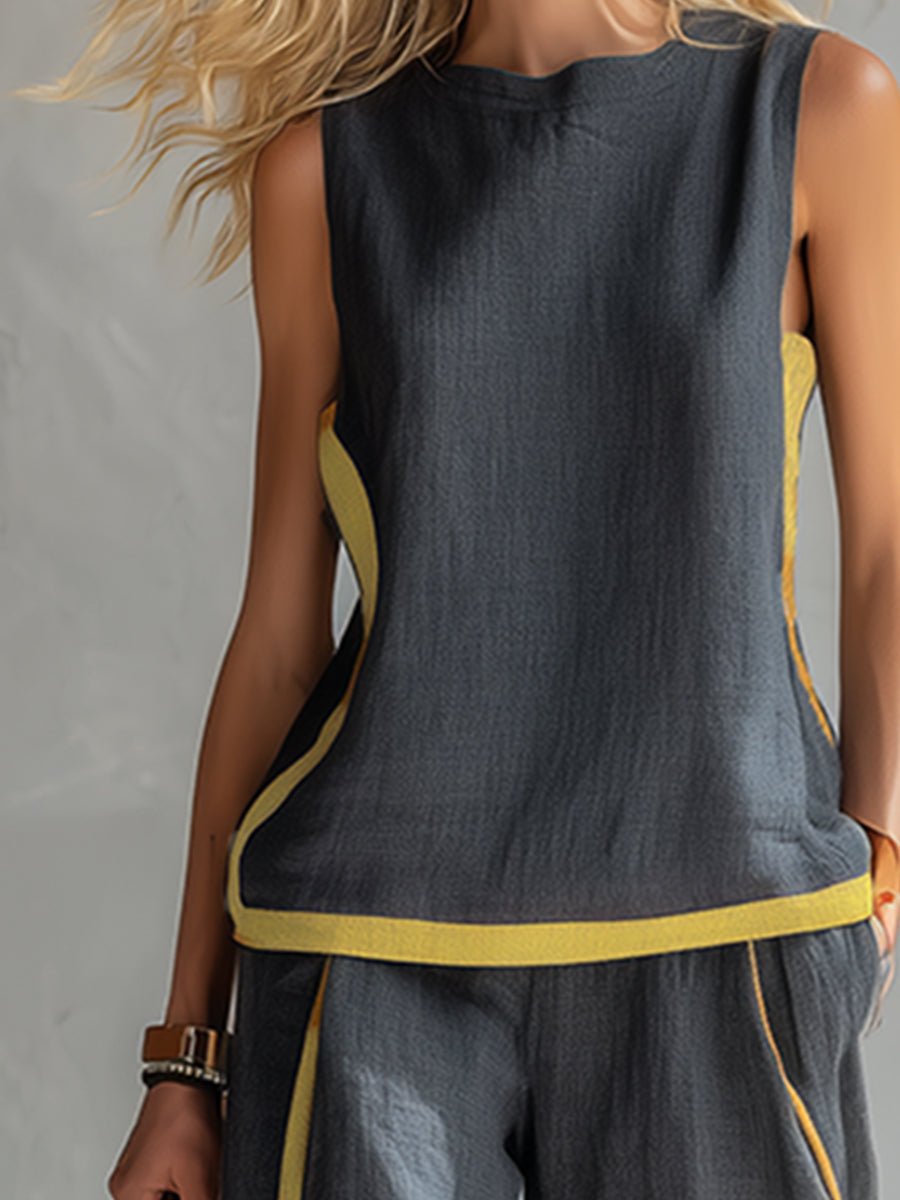 Shania™ Conjunto casual elegante de dos piezas