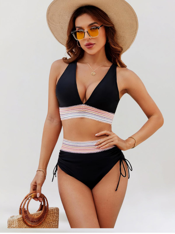 Vitória – Conjunto de bikini de cintura alta con control de abdomen
