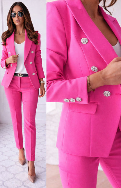 Traje curvy de mujer de 3 piezas con chaqueta, chaleco y pantalón en 6 colores