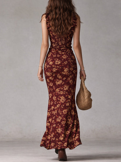 Mayfair | Vestido largo elegante de estilo retro