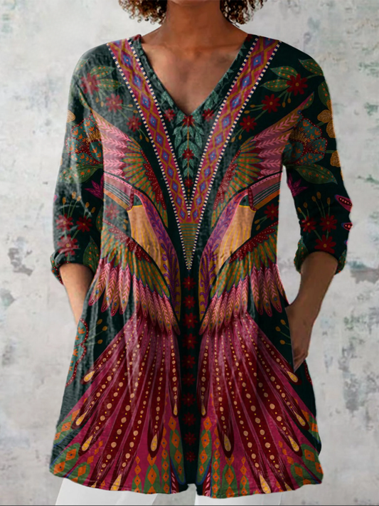 Paula | Blusa larga de cuello en V