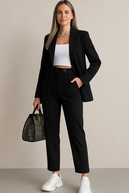 Traje curvy de mujer de 3 piezas con chaqueta, chaleco y pantalón en 6 colores