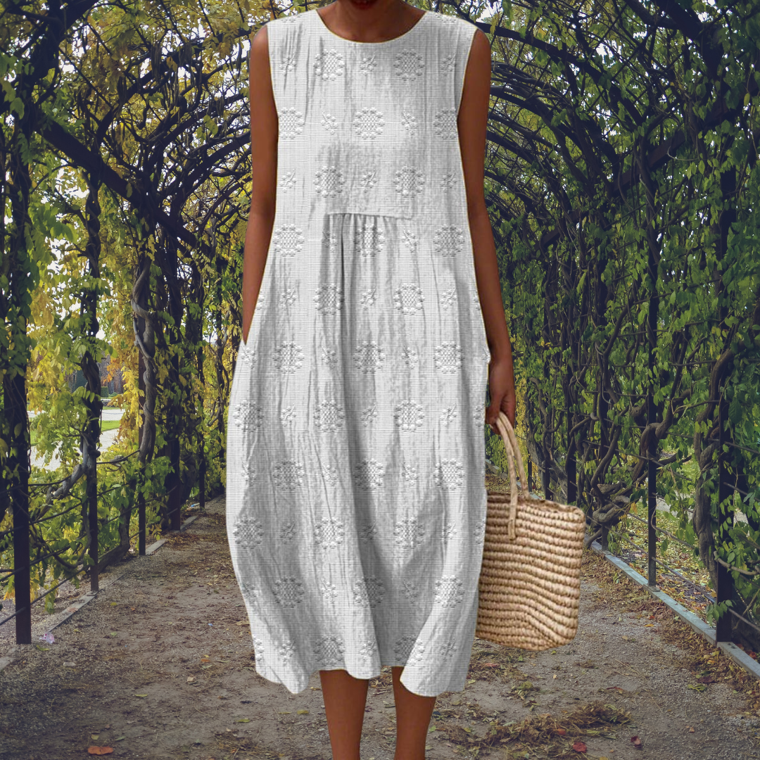 Anastasia | Vestido elegante sin mangas con bolsillos