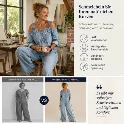 🔥Weit geschnittener Overall mit weitem Bein und Taschen