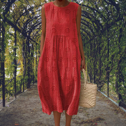 Anastasia | Vestido elegante sin mangas con bolsillos
