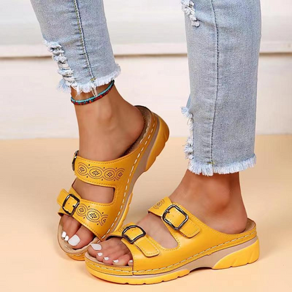 Valerina Milano Sandalias ortopédicas para fascitis plantar, pies anchos y artrosis