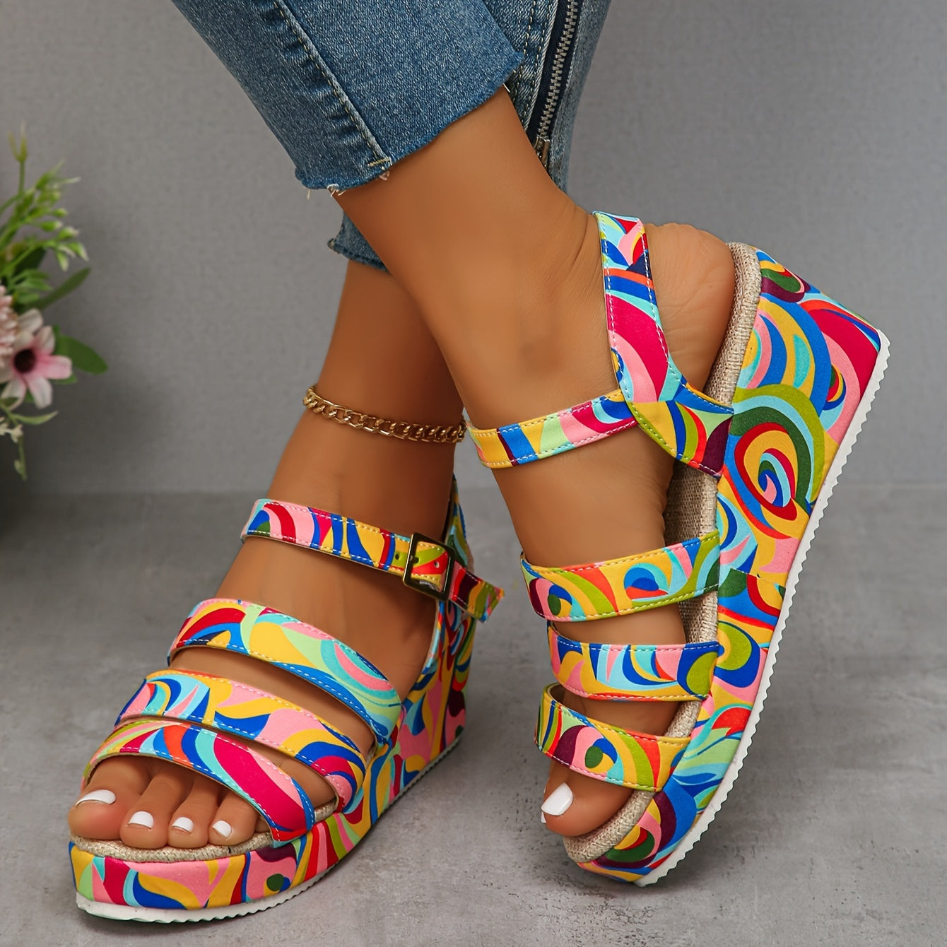 Selora | Sandalias de plataforma con tira al tobillo