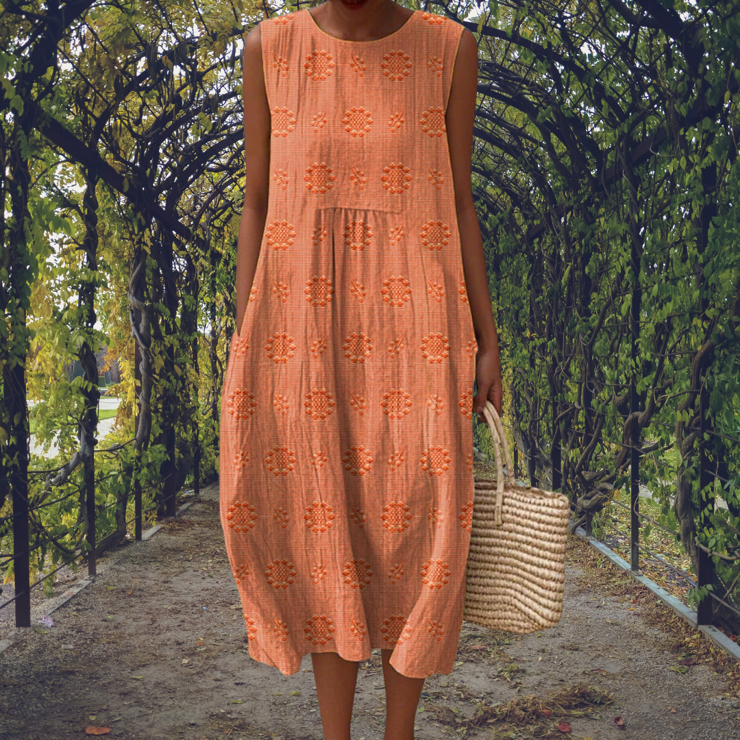 Anastasia | Vestido elegante sin mangas con bolsillos