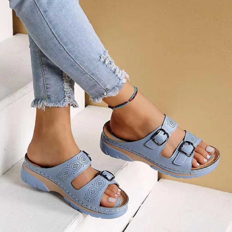 Valerina Milano Sandalias ortopédicas para fascitis plantar, pies anchos y artrosis