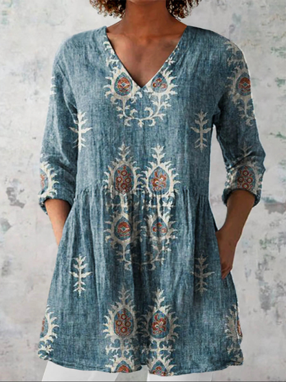 Carmen | Blusa larga de cuello en V