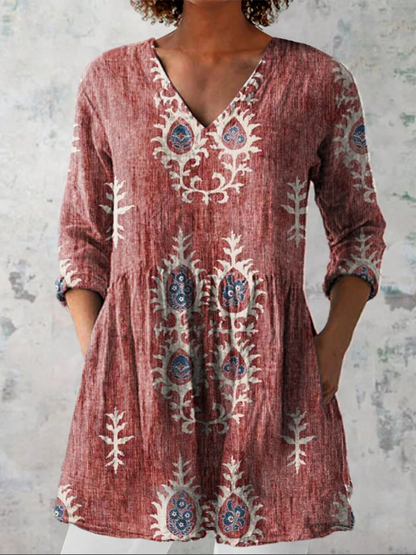 Carmen | Blusa larga de cuello en V
