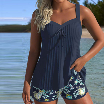 Valerina Milano® | Tankini de rayas con short de playa
