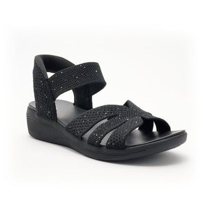Sandalias de Cuña con Lentejuelas – Ideales para el Verano
