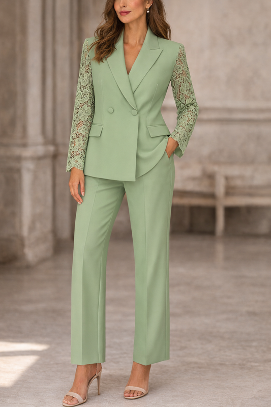 Conjunto de encaje (Chaqueta + Pantalón)