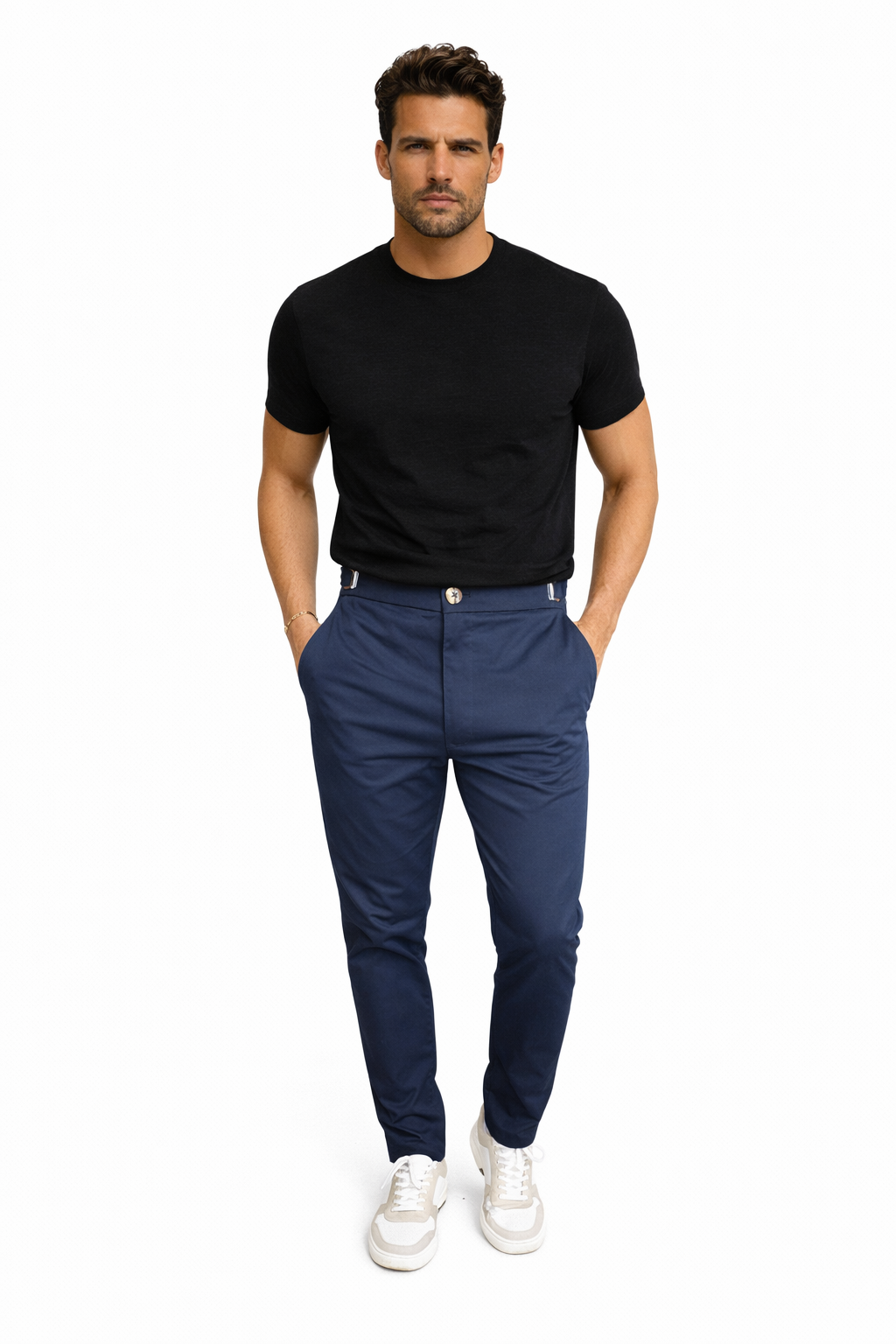Álvaro - Pantalón masculino slim fit de Valerina Milano