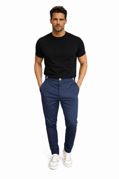 Álvaro - Pantalón masculino slim fit de Valerina Milano