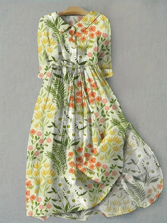 Raquel | Vestido floral primaveral fresco
