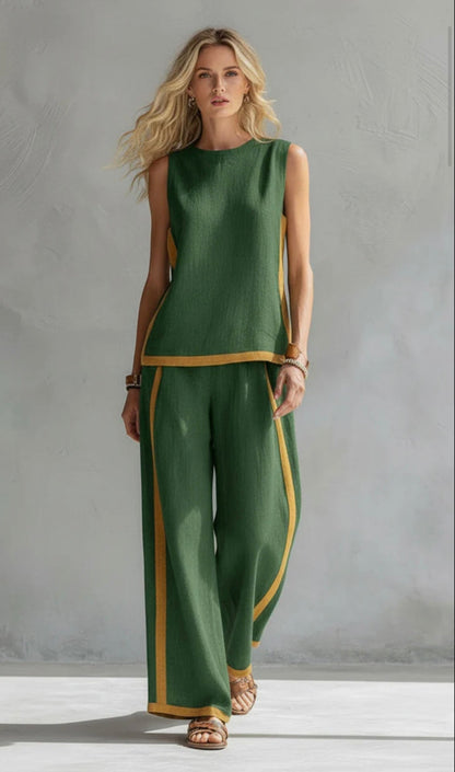 Shania™ Conjunto casual elegante de dos piezas