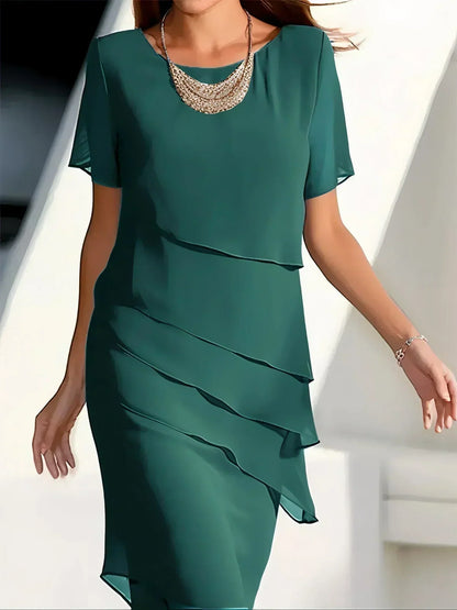 Elena - Vestido fluido con capas de Valerina Milano