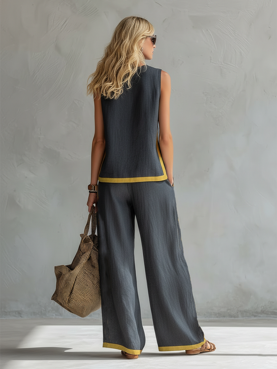 Shania™ Conjunto casual elegante de dos piezas