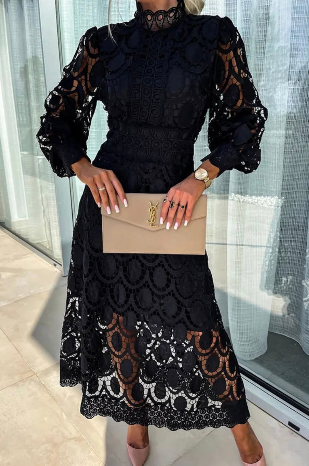 Paula™ | Vestido midi elegante de encaje