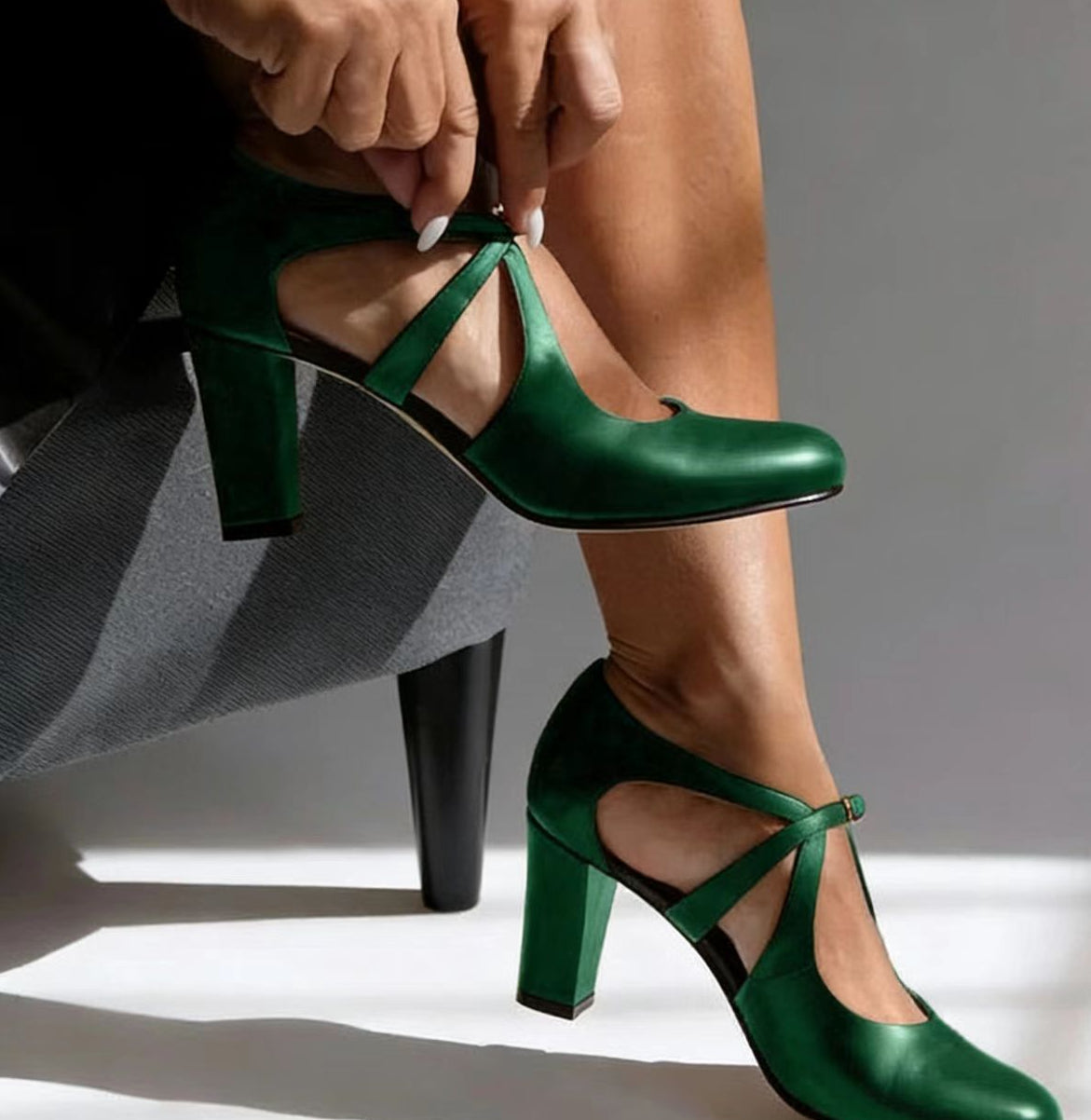 Camille | Tacones elegantes de cuero