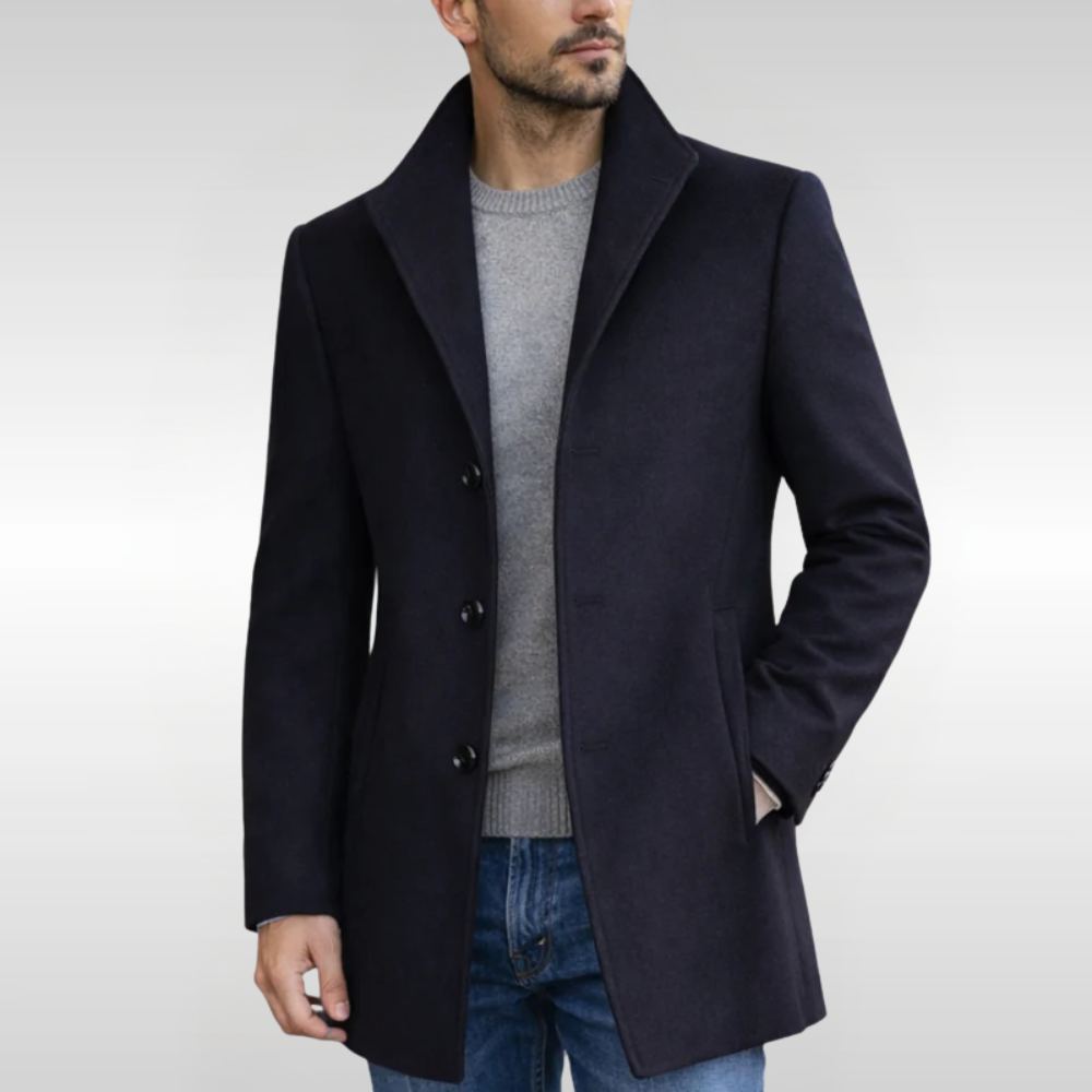 MARCOS ABRIGO LARGO DE INVIERNO | ELEGANCIA REFINADA PARA DÍAS FRÍOS