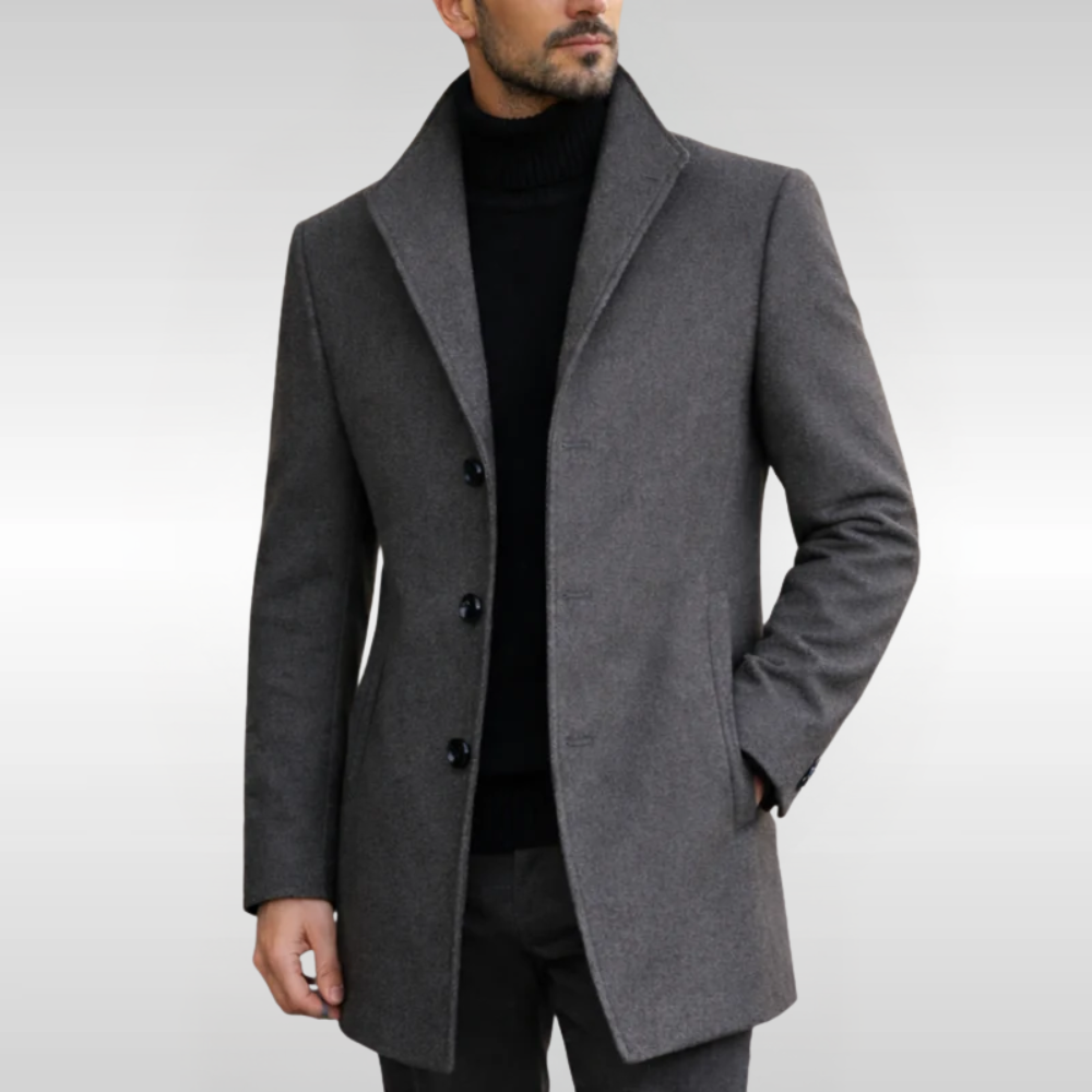 MARCOS ABRIGO LARGO DE INVIERNO | ELEGANCIA REFINADA PARA DÍAS FRÍOS