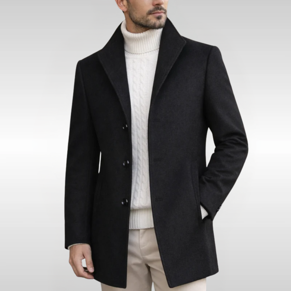 MARCOS ABRIGO LARGO DE INVIERNO | ELEGANCIA REFINADA PARA DÍAS FRÍOS