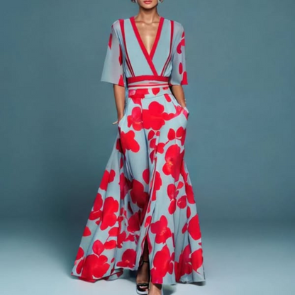 Veronica™ | Vestido elegante con estampado floral